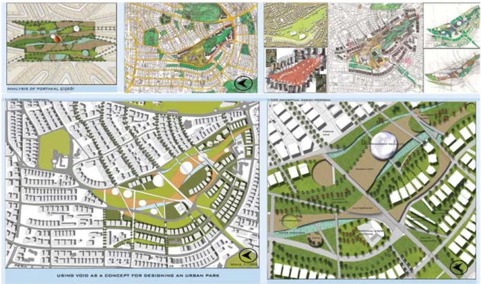 Figure 9: Landscape urbanism: landscape as generator of horizontal urban development, third year project (Gürkan Güney).