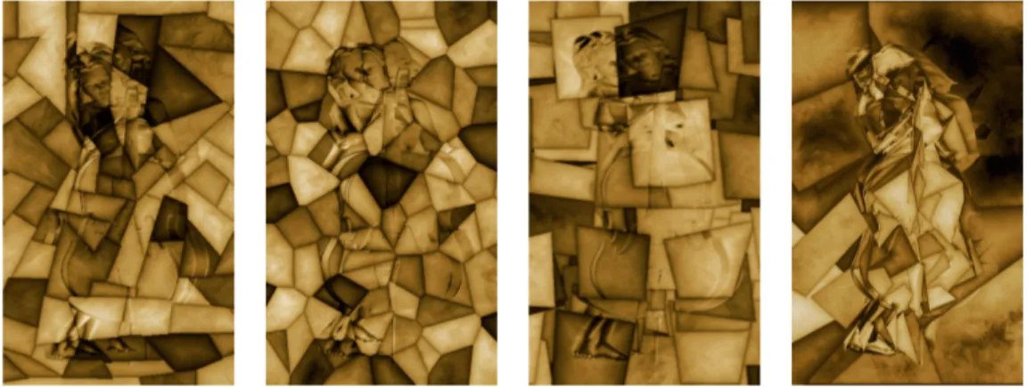 Figure 4.3: Left: Constant; Middle-left: Voronoi; Middle-right: Patch; Right: