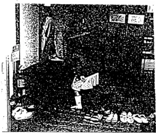 Fig.  8  Level  difference  between  the  entrance  hall  and the  living  area  (Greenbie,  1988:  23)