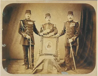 Figure 16. A photograph within a photograph from the Ottoman era, 1879 (Öztuncay 2003, 69).