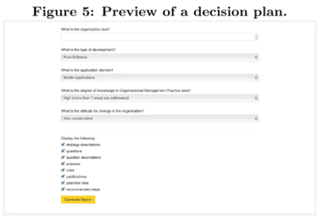 Figure 6: Generated report section for a question.
