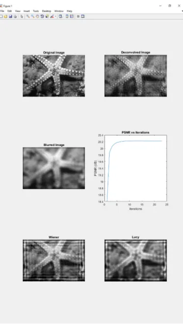 Fig. 6. projDeconv output with Gaussian noise ( σ = 0 . 01) Blurry image. The input is image 12003 from BSDS500 dataset blurred with a disk ﬁlter with radius = 13px.