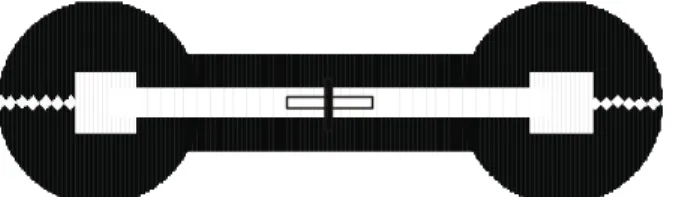 Figure 2.14: Diamond scribed gradiometer.  