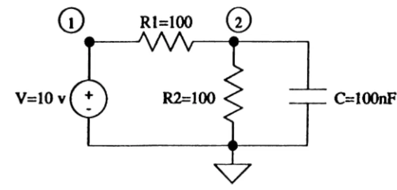 Figure 2.2:  A  Simple  RC  Circuit