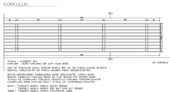 Figure 4: Production Drawing, A Handrail Design, 2009. 