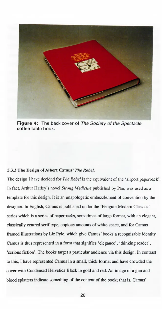 Figure  4:  The  back cover of  Th e S o c ie ty  o f  the S p e c ta c le   coffee table  book.