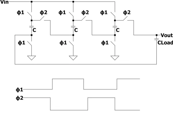 Figure 2.8: Series-Parallel Charge Pump Topology