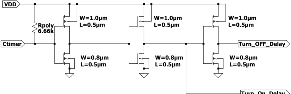 Figure 3.13: Capacitive Delay Timer Circuit