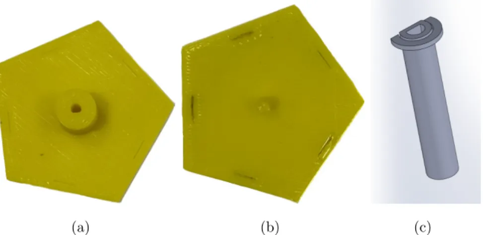 Figure 2.14: (a) Bellow Hub to mount the motor and connect wheel to the robot.