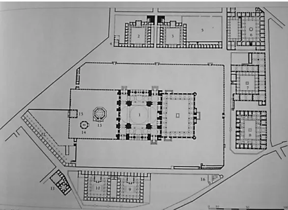 FIGURE  2.    Süleymaniye  Mosque  complex,  Istanbul,  by  Mimar  Sinan  (Classical  Ottoman,  1550-1557).