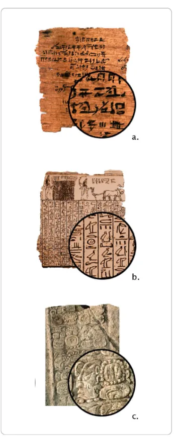 Figure 20: Examples from the first writing systems: