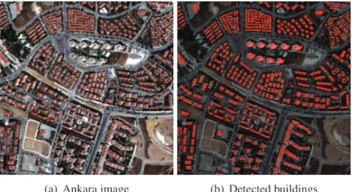 Fig. 2. Examples of graph construction. The vertices that are considered as neighbors based on proximity analysis are connected with red edges in (b).