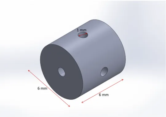 Figure 2.5: The schematic of the connection mass