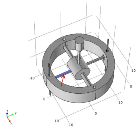 Figure 3.7: The top surface of PZT arm chosen to detect the voltage output