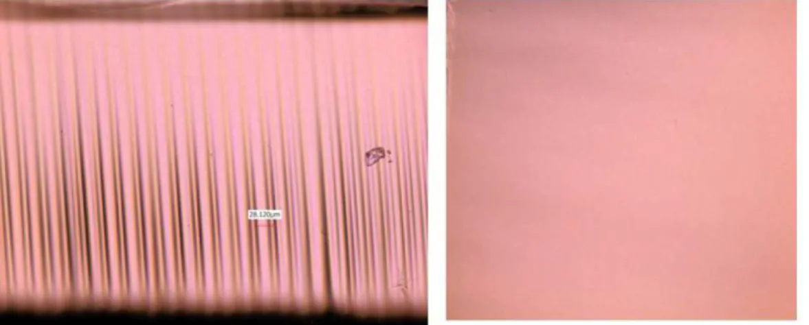 Figure 1.11: Layer by layer fabrication with the use of 25 µm layer height and result of continuous fabrication platform motion usage