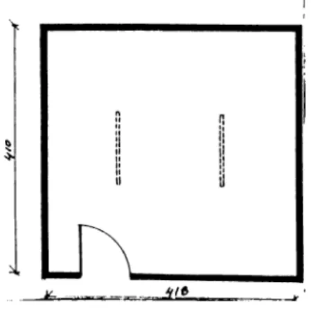 Fig.  4.1. The existing lighting system of the room