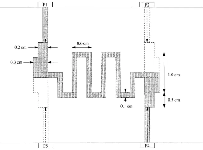 Figure 5. Layer information for the hybrid coupler shown in Figure 4.