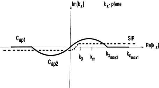 Figure  2.2:  Definition  of  the  Sonunerfeld  integration  path,  and  the  paths  Cap\ 