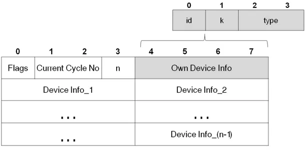 Figure 4.6: Rdata frame which conveys all sleep-scheduling related parameters encapsulated in mDNS response packet.