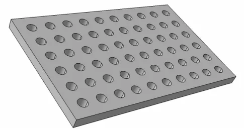 Figure 4.8 Two dimensional PC structure with square lattice 