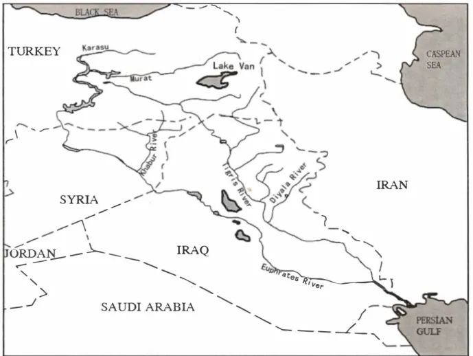 Figure 2.2.  The Euphrates-Tigris Basin 