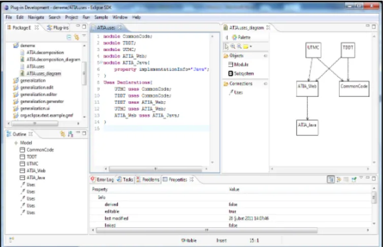 Figure 12 shows a sample screenshot from the SAVE-BENCH  tool. SAVE-BENCH provides a user interface with 5 different  panes to define the different elements of the DSL