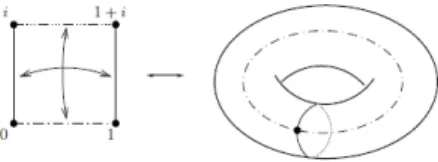 Figure 2.2: C/Λ is topologically a torus.