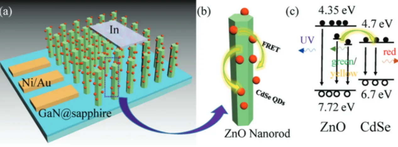 Fig. 2 (a) SEM image of the as-grown ZnO NR array on the GaN sub- sub-strate. (b) ZnO NRs annealed in air for 1 h