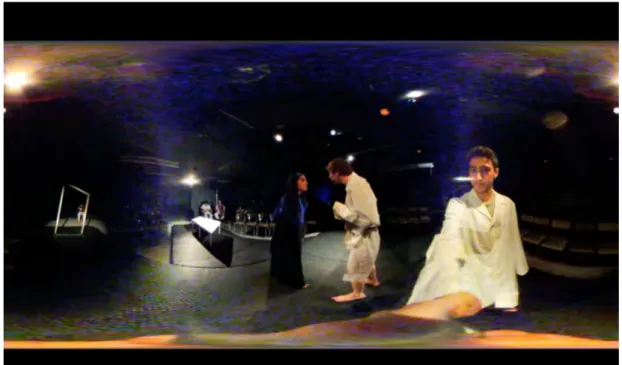 Figure 1. 360-degree Production of The Madman and The Nun 