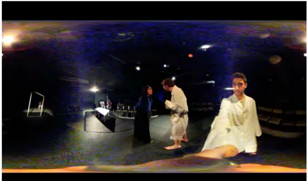 Figure 1. 360-degree Production of The Madman and The Nun 
