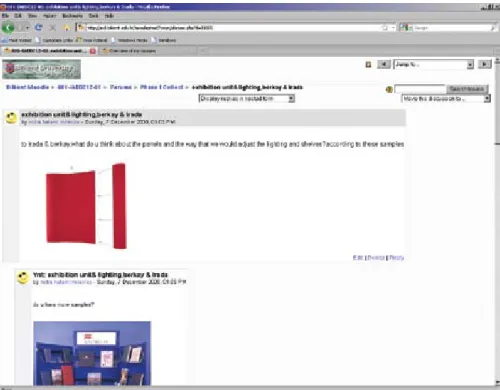 Figure 2. Precedents analysis in the  MOODLE course page.