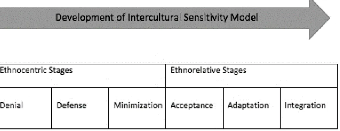 Figure 1. Adapted from Bennett, 1993: The Developmental Model of Intercultural  Sensitivity 