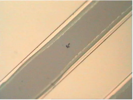 Figure 3.5: The undercutting problem in the fabrication of beam process slowly than oxide in KOH solution