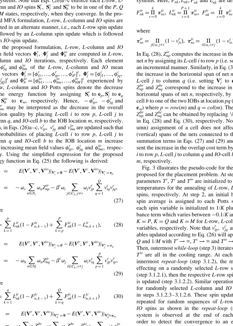 Fig. 3 illustrates the pseudo-code for the MFA algorithm proposed for the placement problem