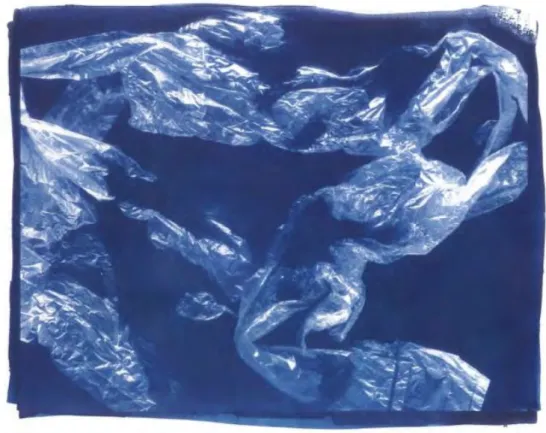 Figure 17. Fauxssille created with transparent grocery bag.  16