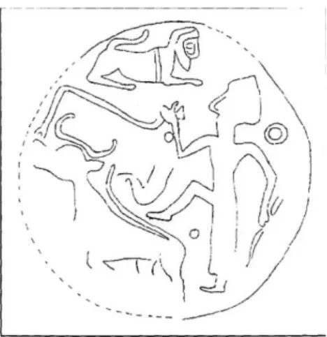132 (Özgüç 1980: Fig. III-26)  133.  Imprint on a bulla 