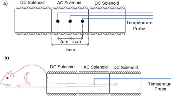 Figure 9.  a)  In vitro experiment setup, b) in vivo experiment setup 