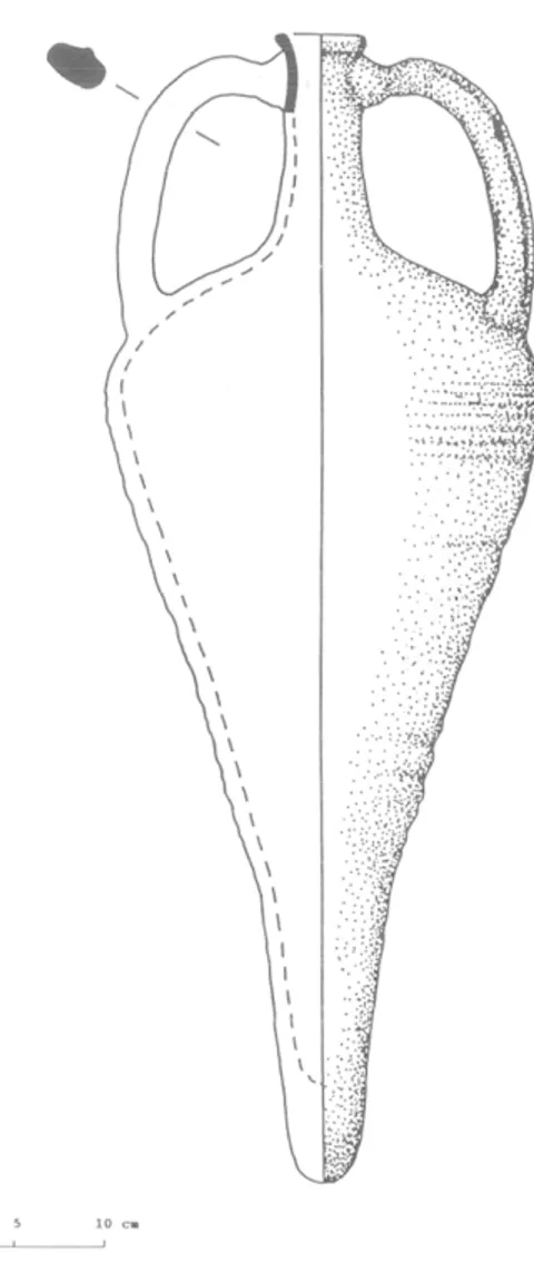 Fig. 20 :  Amphore à pâte claire et à pied  cylindrique. Musée de Sinop, inv. 10-4-76 