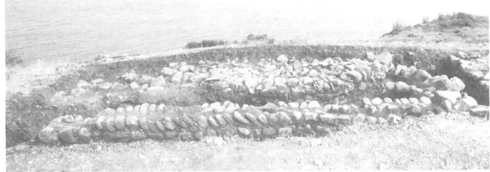 Fig. 14 :  Plate-forme de pierres. 