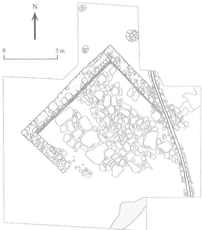 Fig. 22 :  Plan du  bâtiment dallé. 