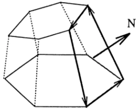 Figure 4.4.  Wedge surface consists of patches generated  by visiting the corners  counter-clockwise