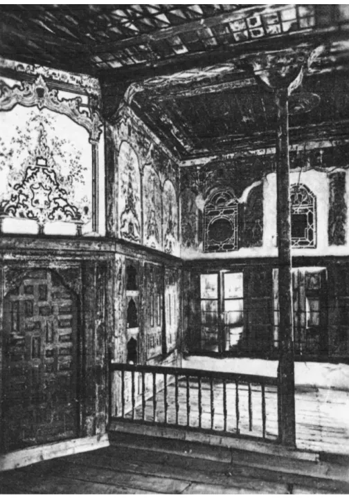 Fig. 2 Sedat Hakki Eldem, View of the eyvan (in Turkish Houses, Istanbul 1984). 