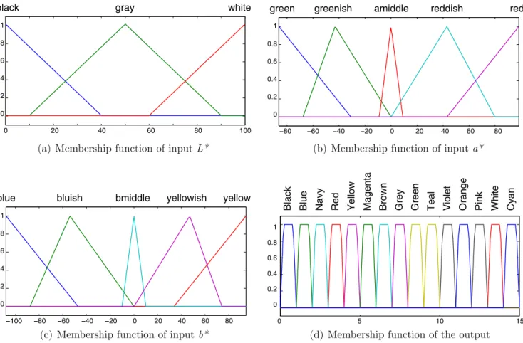 Fig. 6. The structure of the fuzzy color histogram.