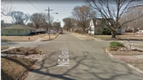 Fig. 1: An unsignalized intersection in Kansas (image provided by Google street view)