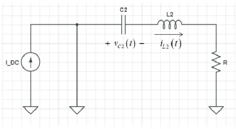 Fig. 2.6 shows the schematic for the switch-on case for the amplifier model 1.