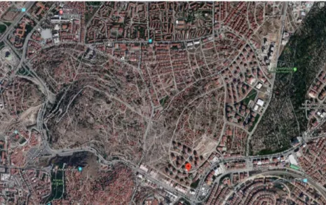 FIG. 6. New real estate development on the former gecekondu site and Karaca¨oren-TOKI (K-TOKI), 2017 (Google Earth)