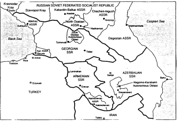 Fig. I-Map of the Transcaucasus Region 