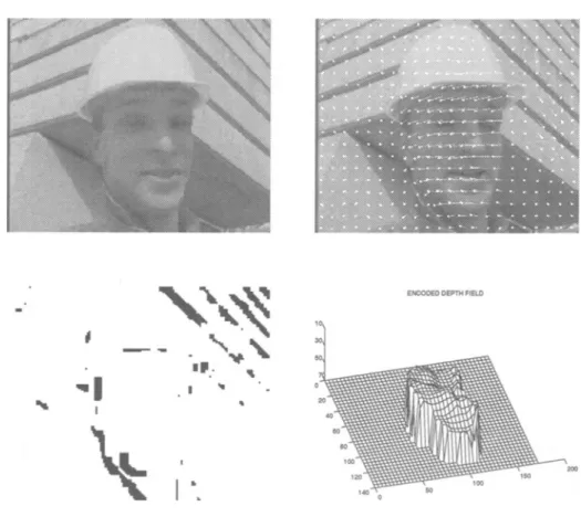Figure  6  The  results  of  3D  motion  and  depth  estimation  for  &#34;Foreman&#34; 