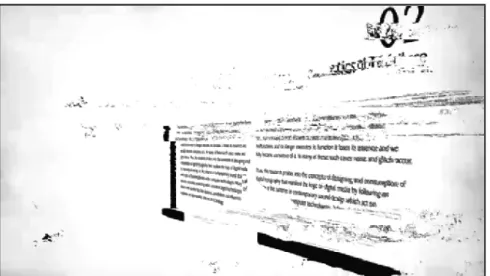 Fig. 3. Screenshot from the Glint video. (© Funda Senova Tunali.) 