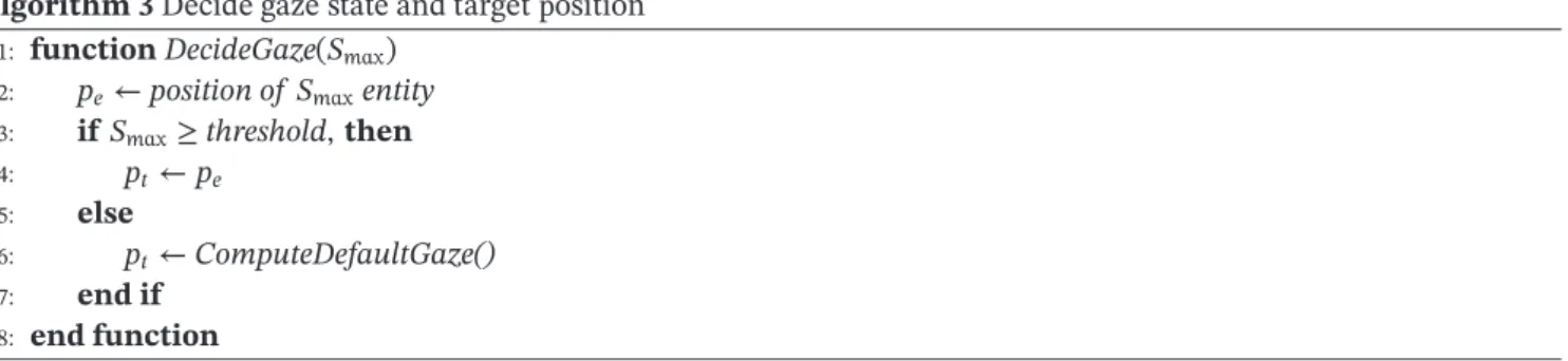 TABLE 2 Parameters for gaze adjustment